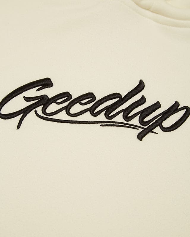 PFK/Script Hoodie Cream Geedup Co.