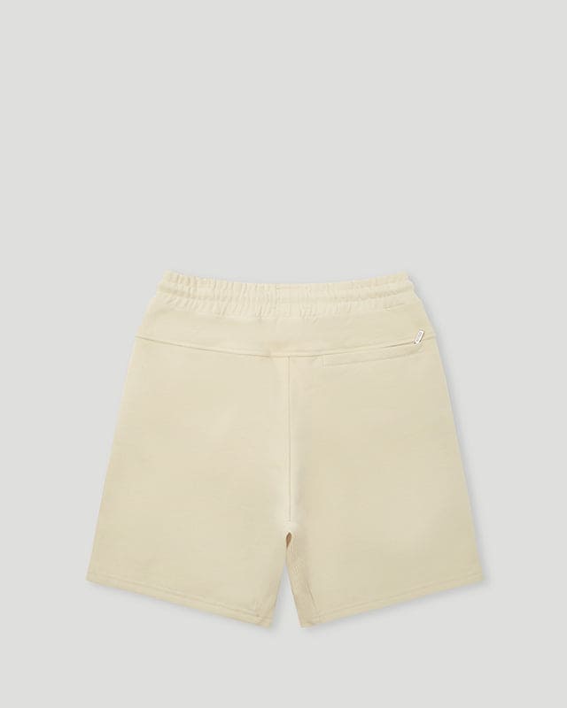 G French Terry Shorts Cream/Forest Green