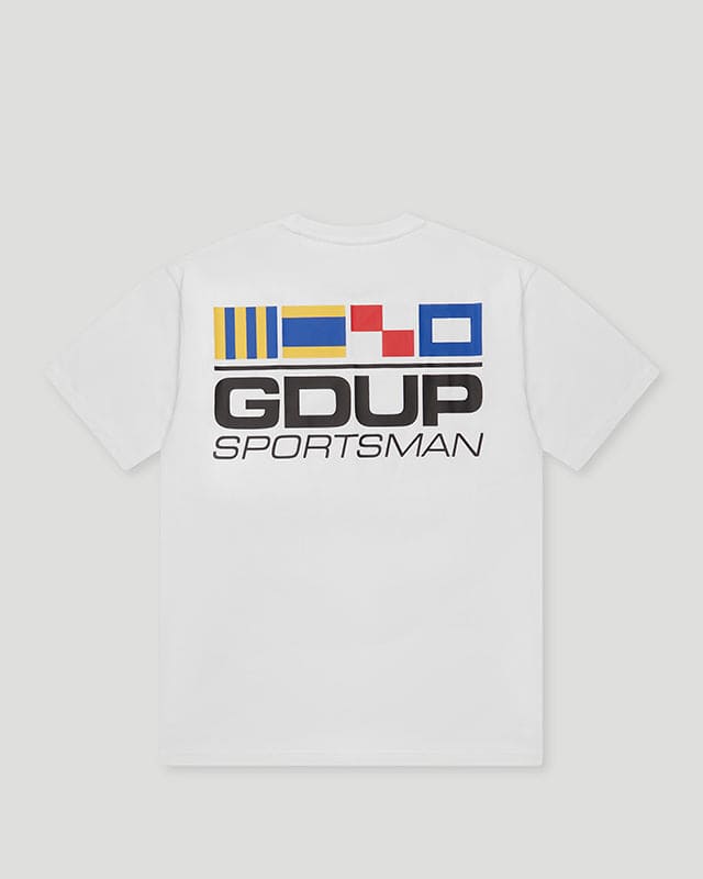 GDUP Sportsman Flag T-Shirt White