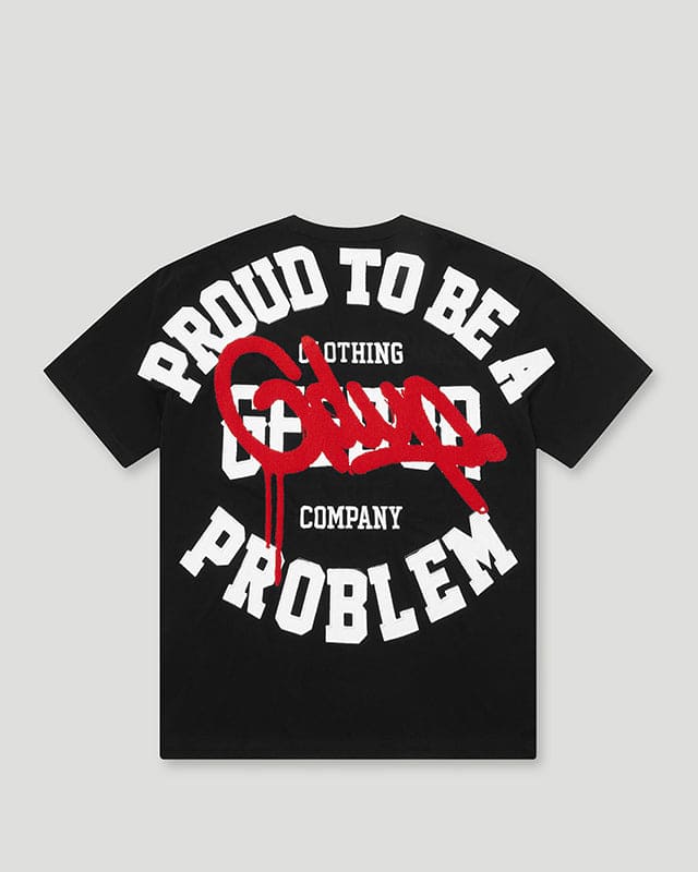 Proud To Be A Problem T-Shirt Black/Red