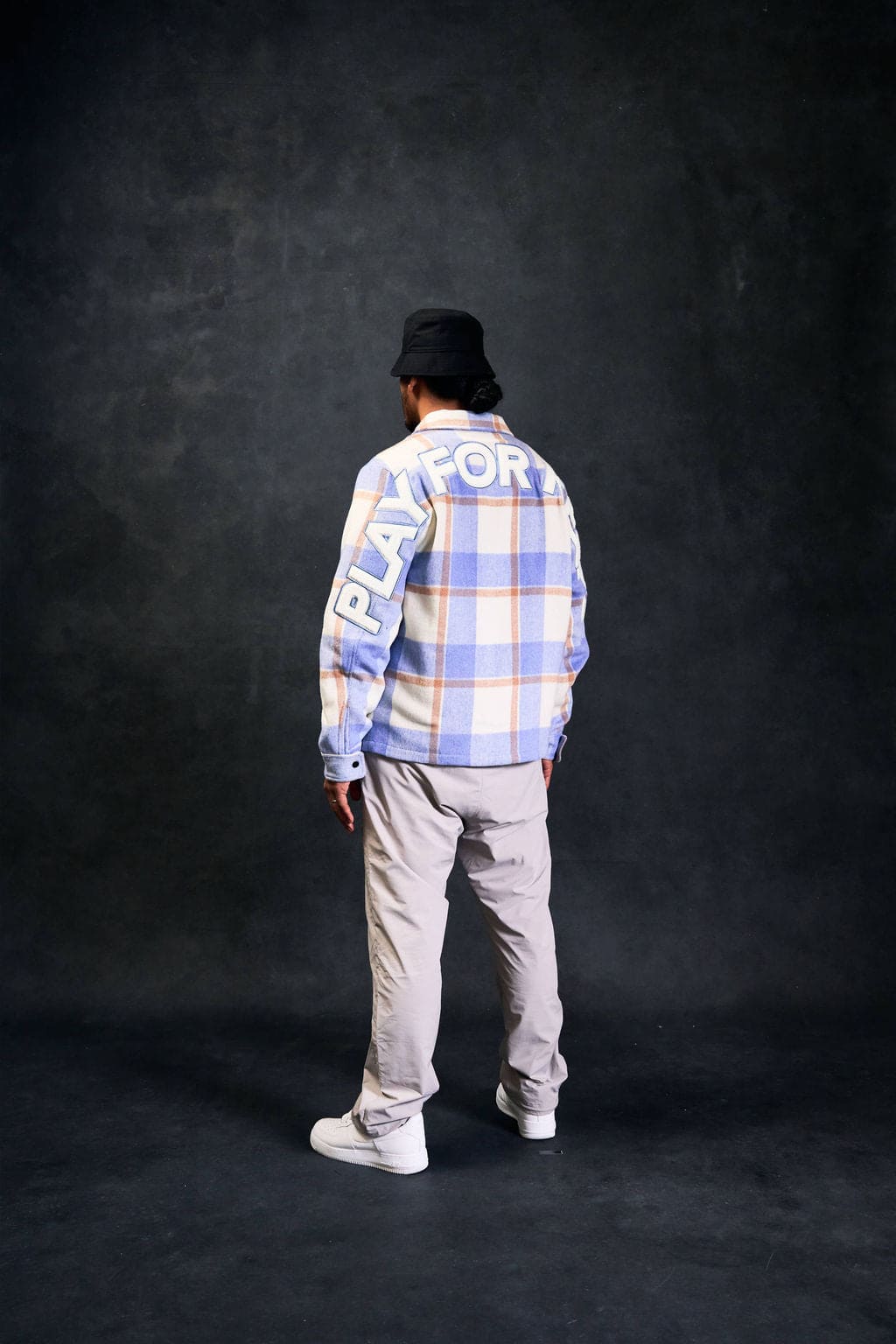 PFK Flannel Jacket Light Blue/Cream/White