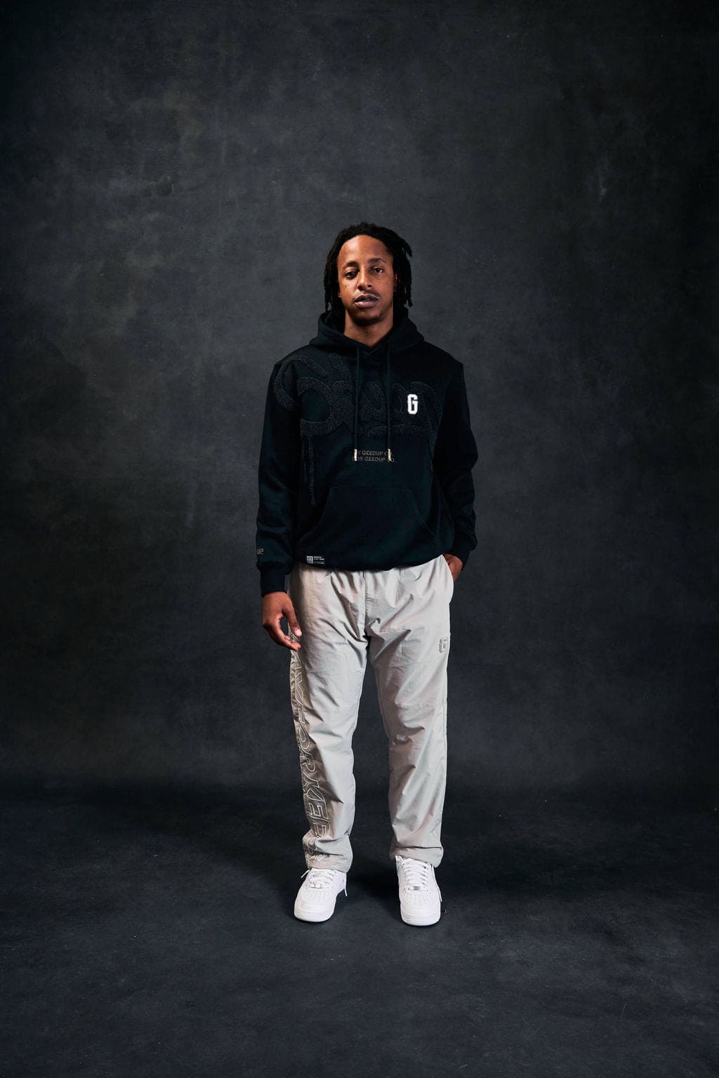 Handstyle/G Hoodie Black/Charcoal