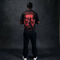 Dobermann T-shirt Washed Black/Red2