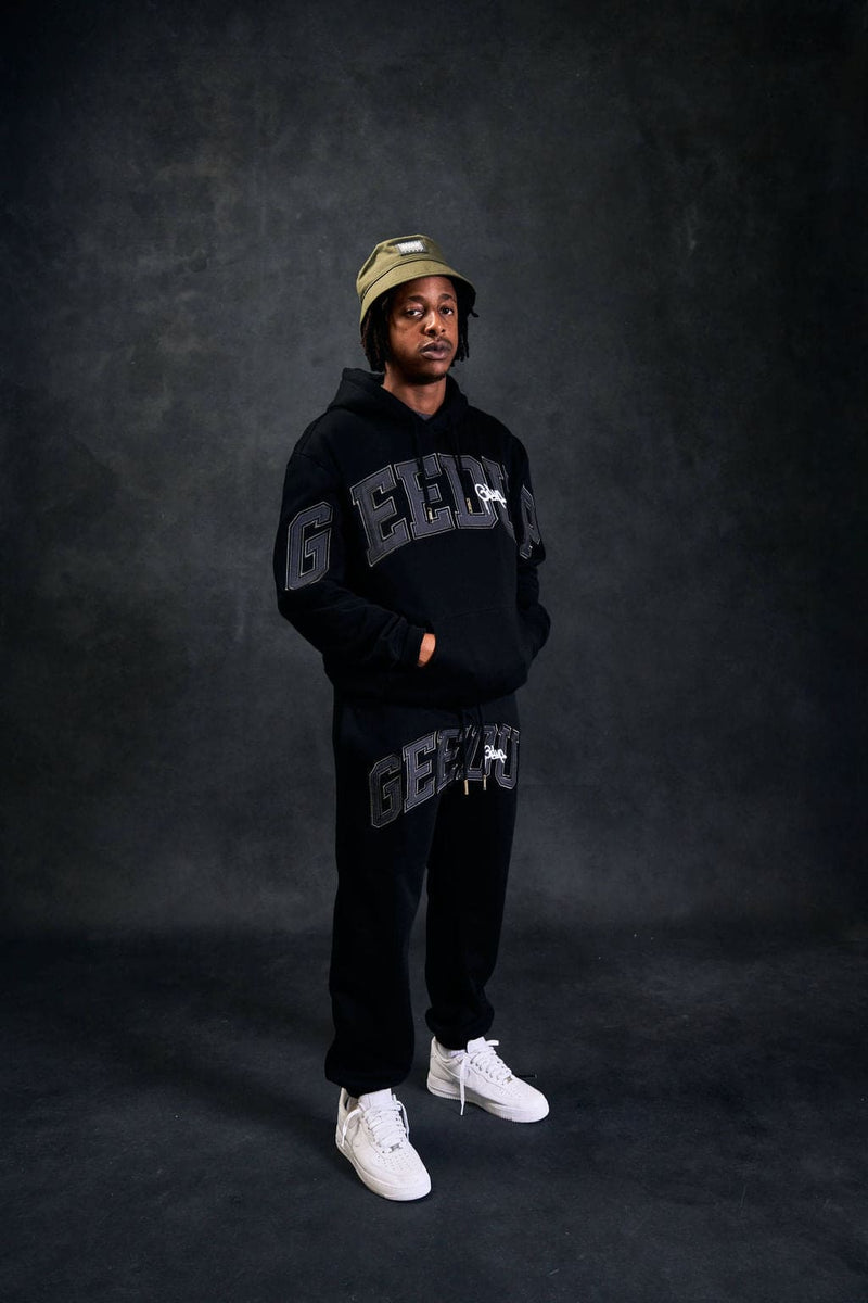 Team Logo/Handtstyle Trackpant Black/Grey/White