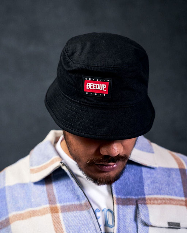 Core Logo Ripstop Bucket Hat Black