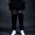 Team Logo/Handtstyle Trackpant Black/Grey/White2