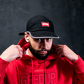 Core Logo Ripstop 5 Panel Hat Black2