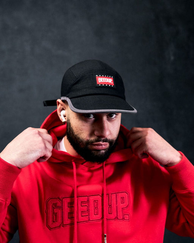 Core Logo Ripstop 5 Panel Hat Black