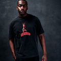Dobermann T-shirt Washed Black/Red3