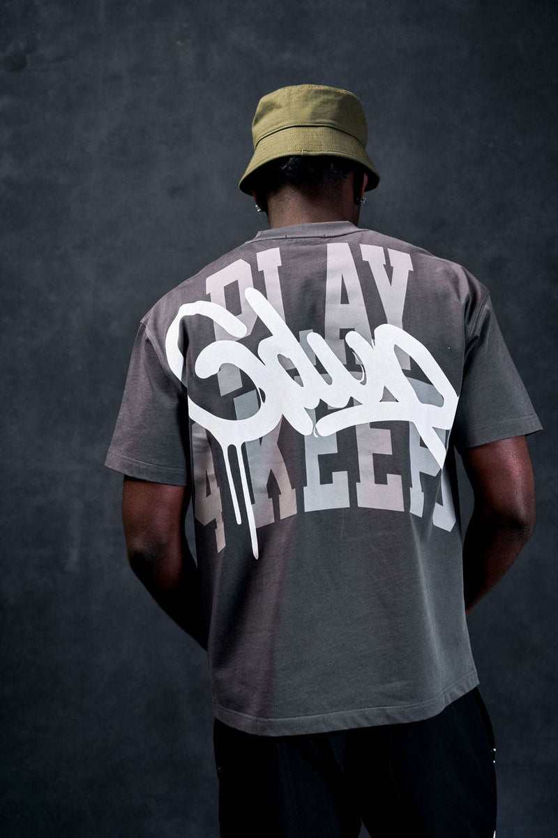 Play 4 Keeps T-Shirt Charcoal/White