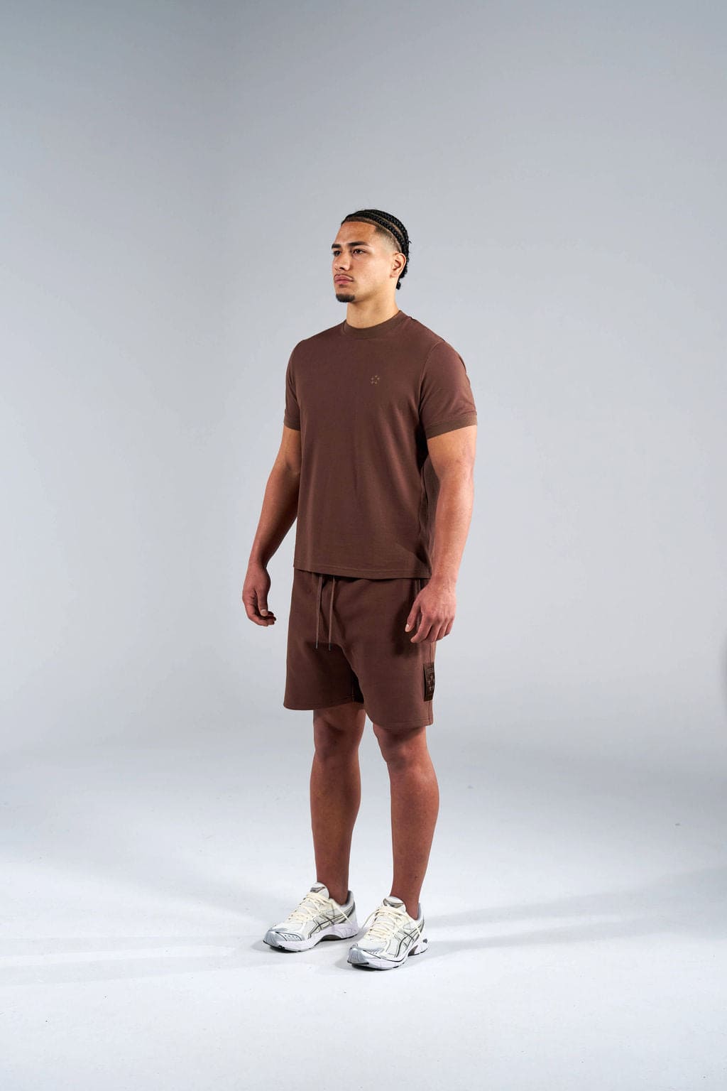 Generals Slim Fit Pique T-Shirt Chestnut