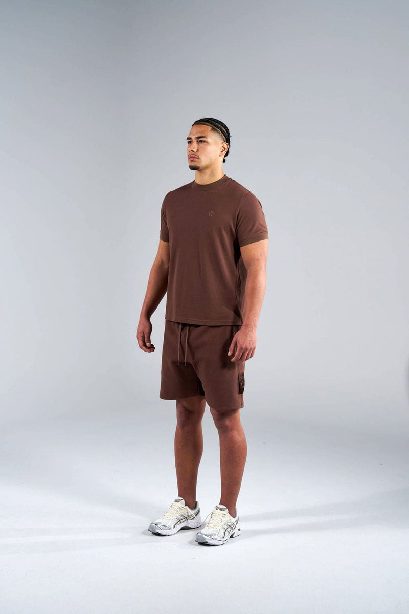 Generals Slim Fit Pique T-Shirt Chestnut