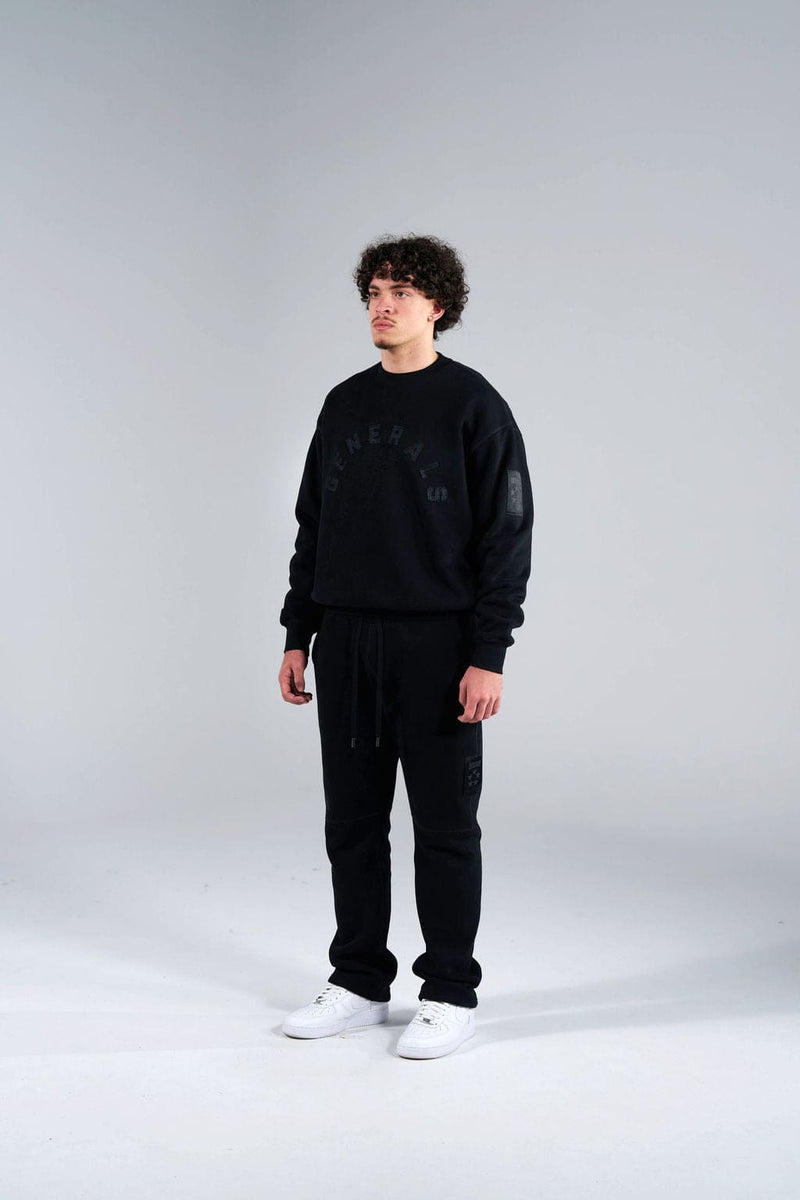 Generals Straight Leg Trackpants Jet Black