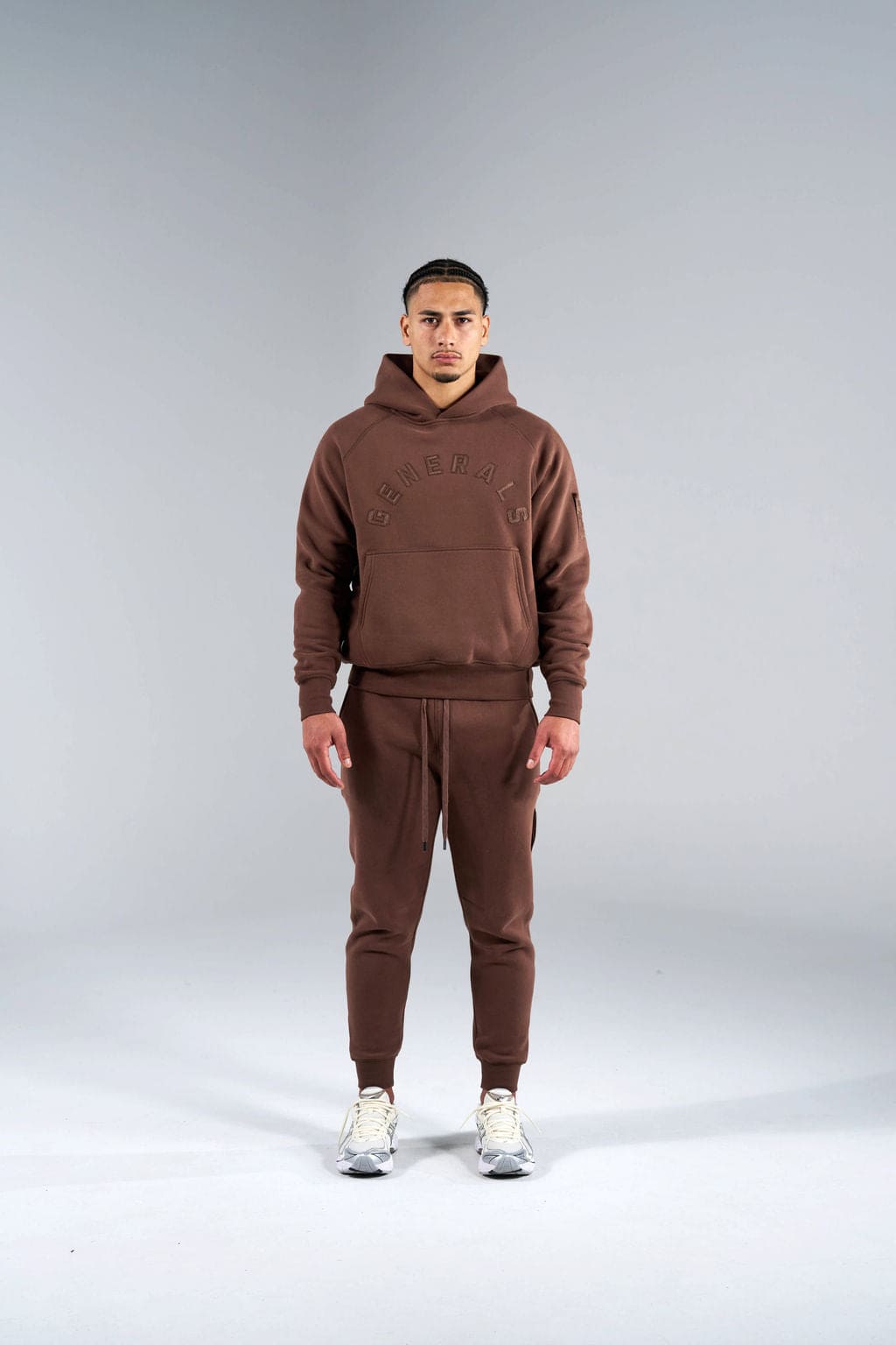 Generals Classic Fit Raglan Hoodie Chestnut