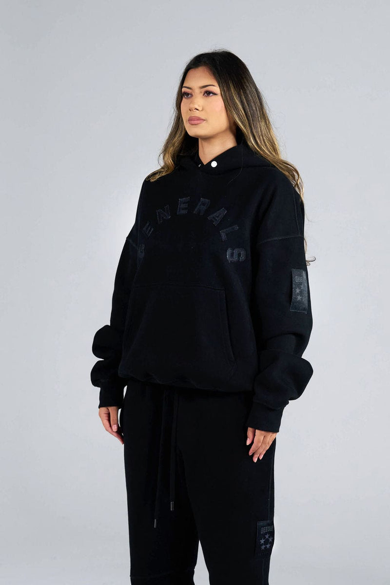 Generals Oversized Hoodie Jet Black