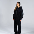 Generals Oversized Zip Hoodie Jet Black4
