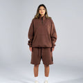 Generals Oversized Qtr Zip Chestnut4