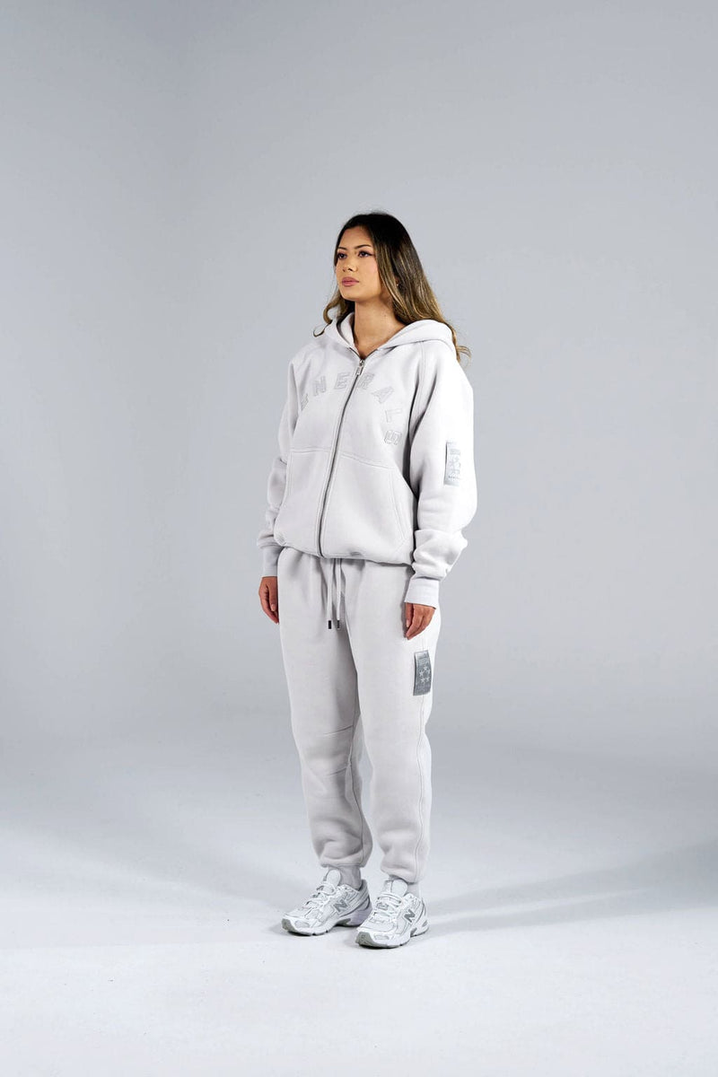Generals Classic Fit Raglan Zip Hoodie Nimbus Cloud