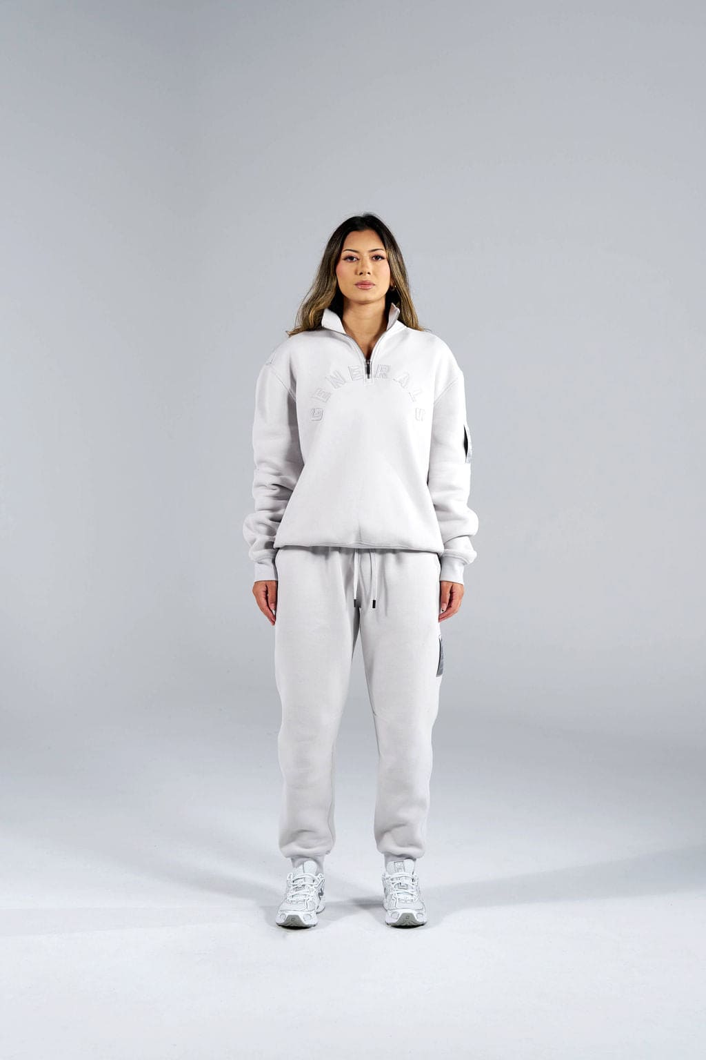 Generals Oversized Qtr Zip Nimbus Cloud