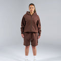 Generals Classic Fit Raglan Zip Hoodie Chestnut5