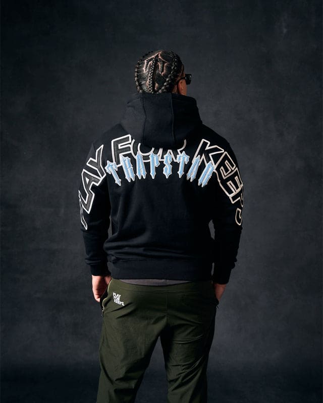 PFK x Irongate Hoodie Black/Cool Blue