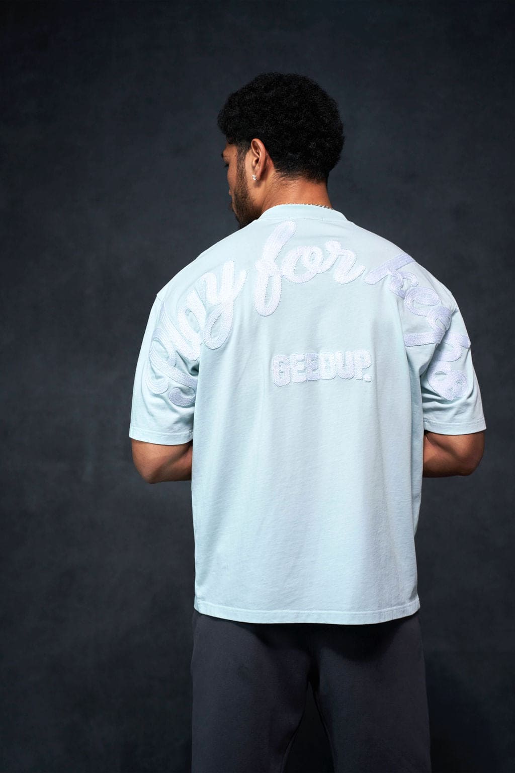 PFK Script T-Shirt Pale Blue