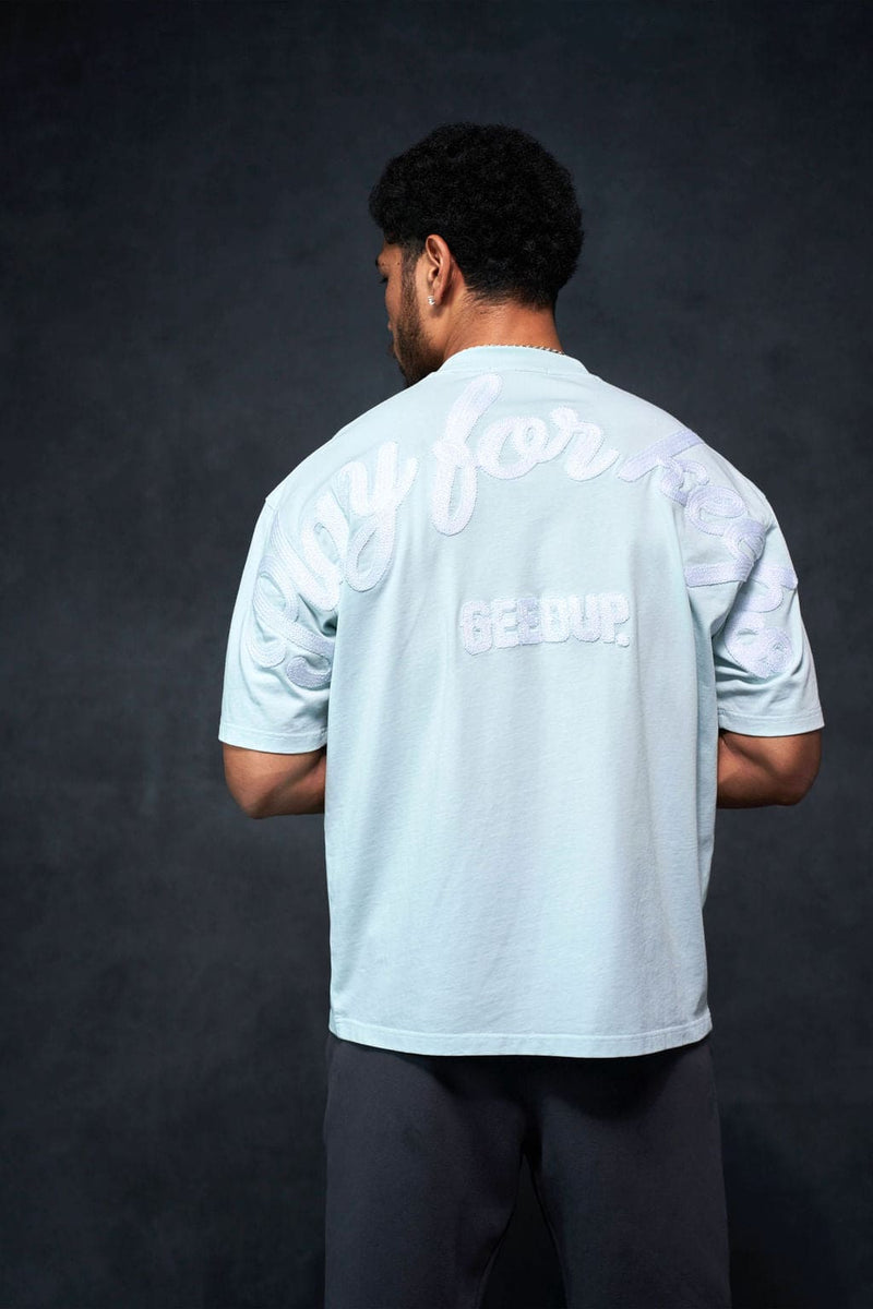 PFK Script T-Shirt Pale Blue