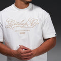 Geedup Co. Cursive T-Shirt Off White2