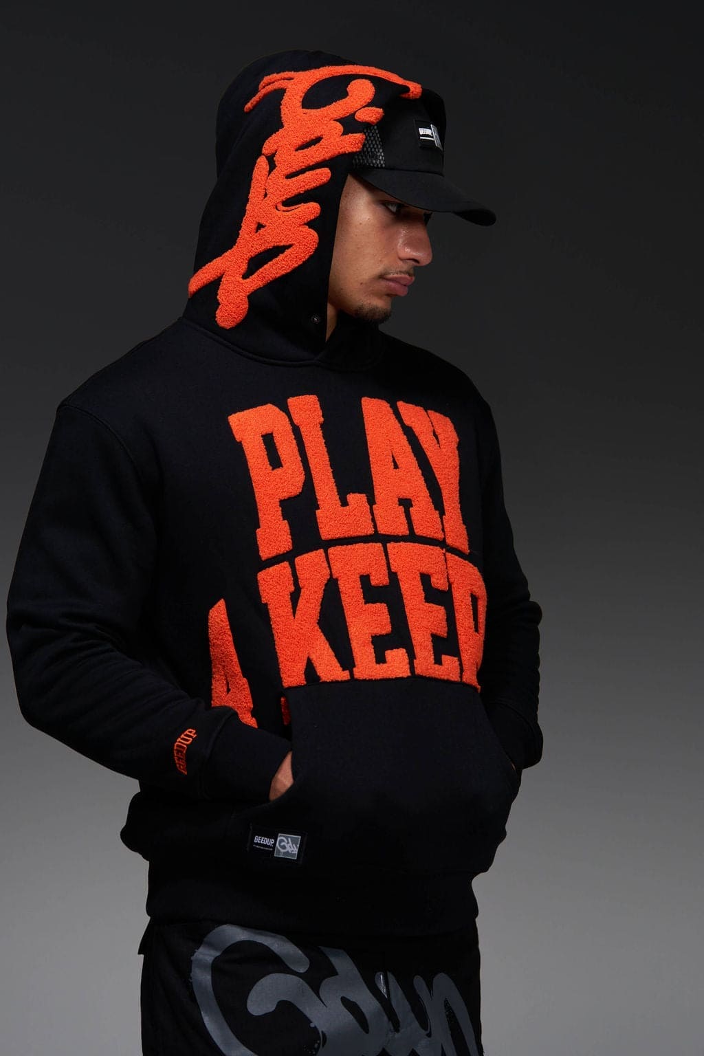 Play4Keeps Handstyle Hoodie Black/Orange