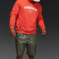 Team Geedup Crewneck Orange/White4