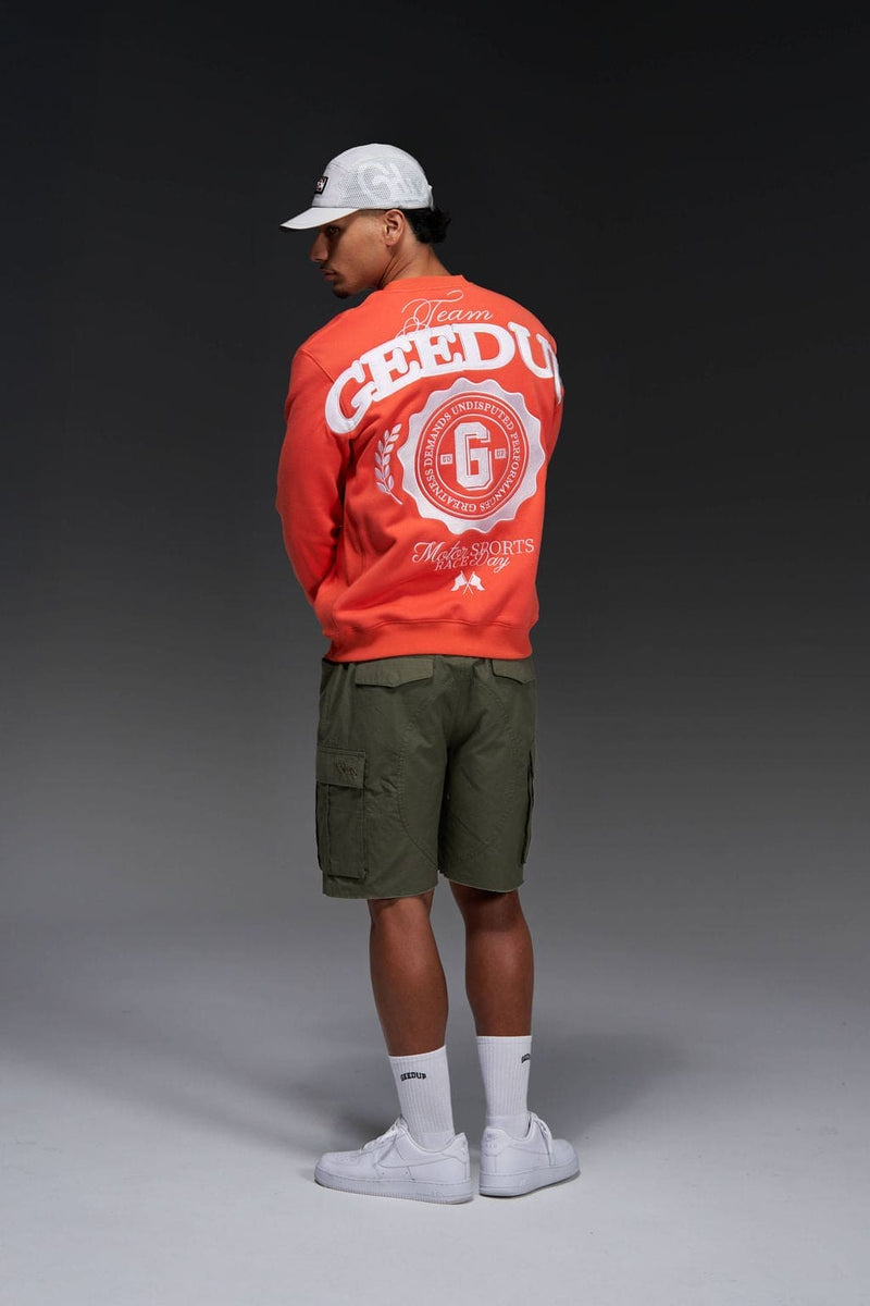 Team Geedup Crewneck Orange/White