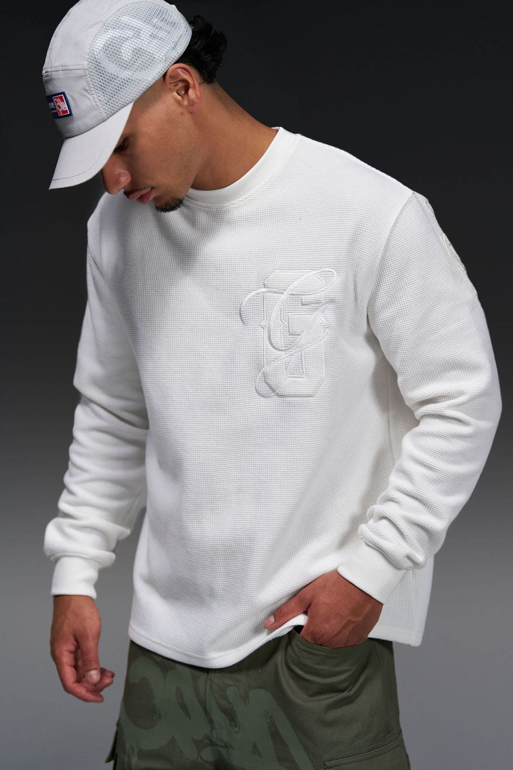 PFK Waffle Longsleeve T-Shirt White