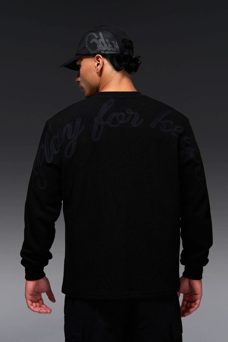 PFK Waffle Longsleeve T-Shirt Black