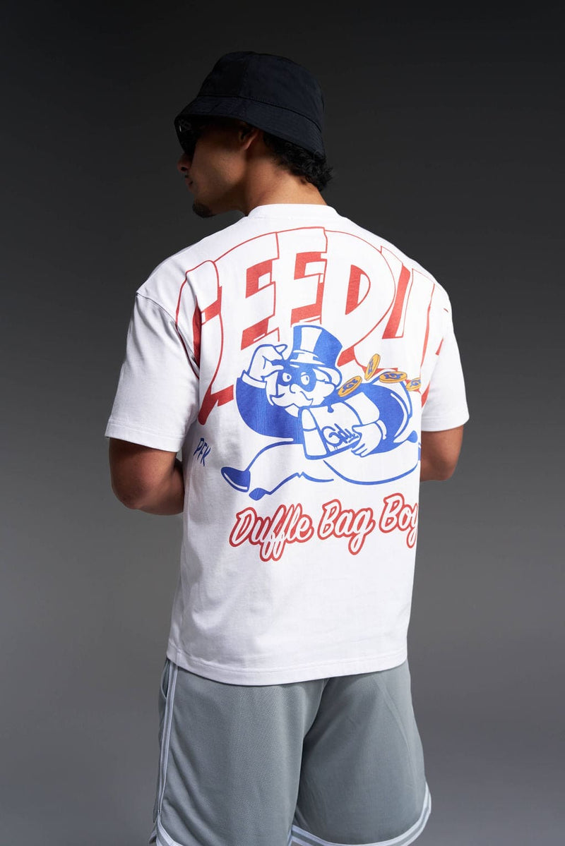 Duffle Bag Boys T-Shirt White/Red/Blue