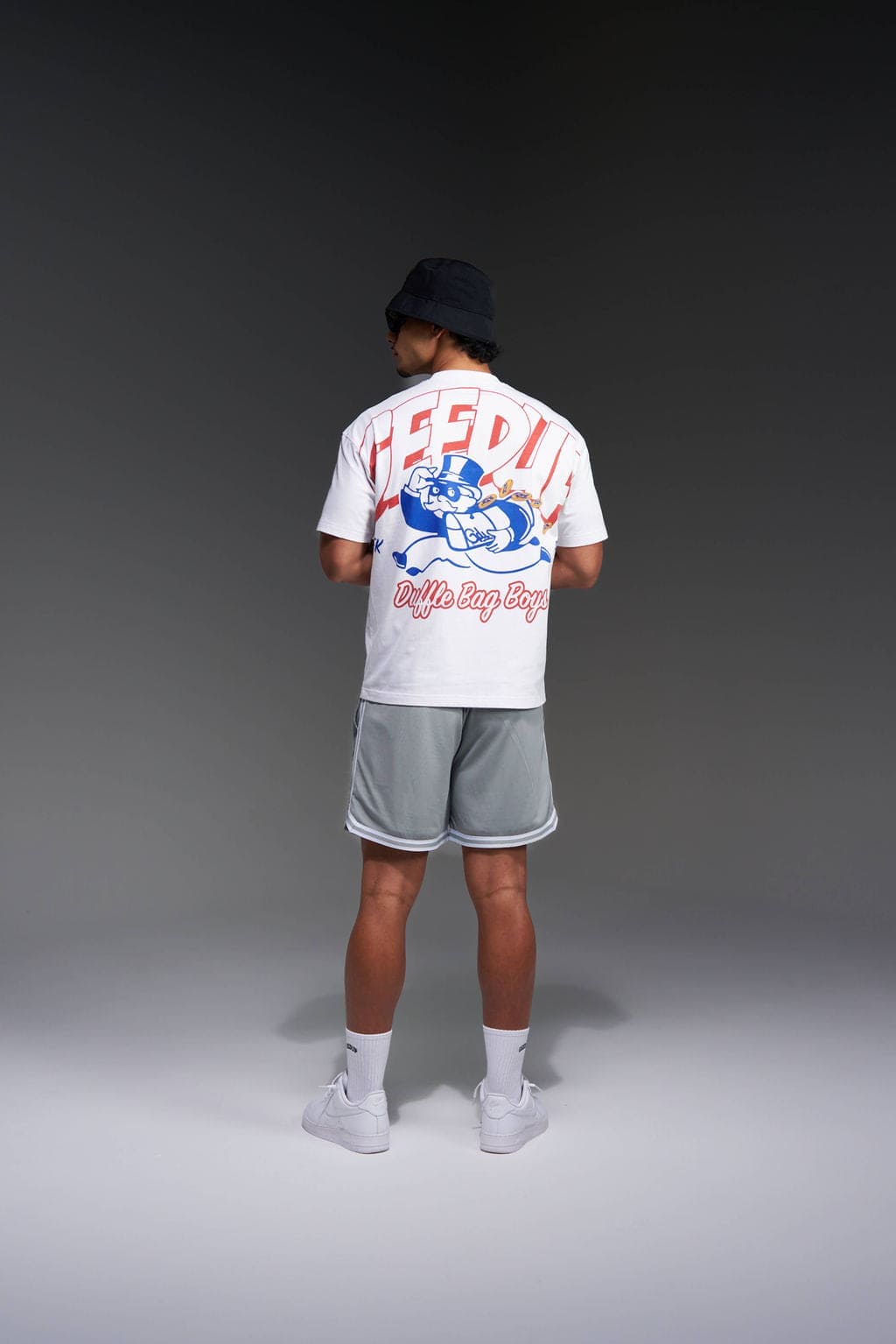 Duffle Bag Boys T-Shirt White/Red/Blue
