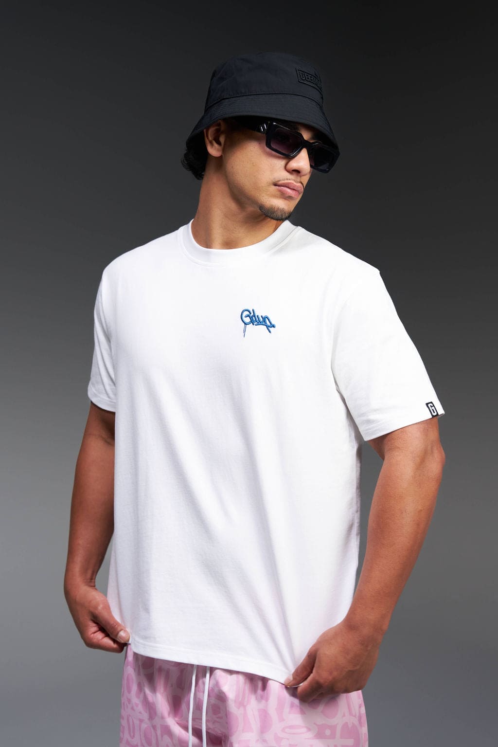 Micro Handstyle T-Shirt White/Blue