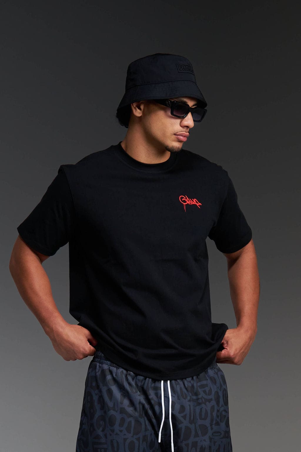 Micro Handstyle T-Shirt Black/Red