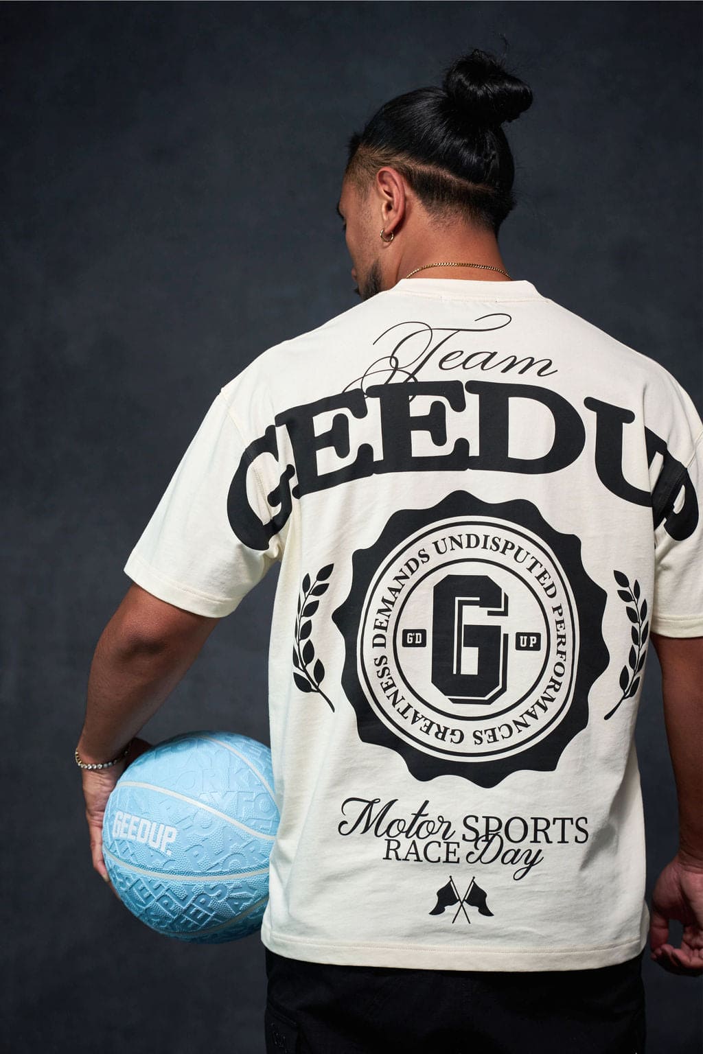 G Stamp T-Shirt Cream/Black