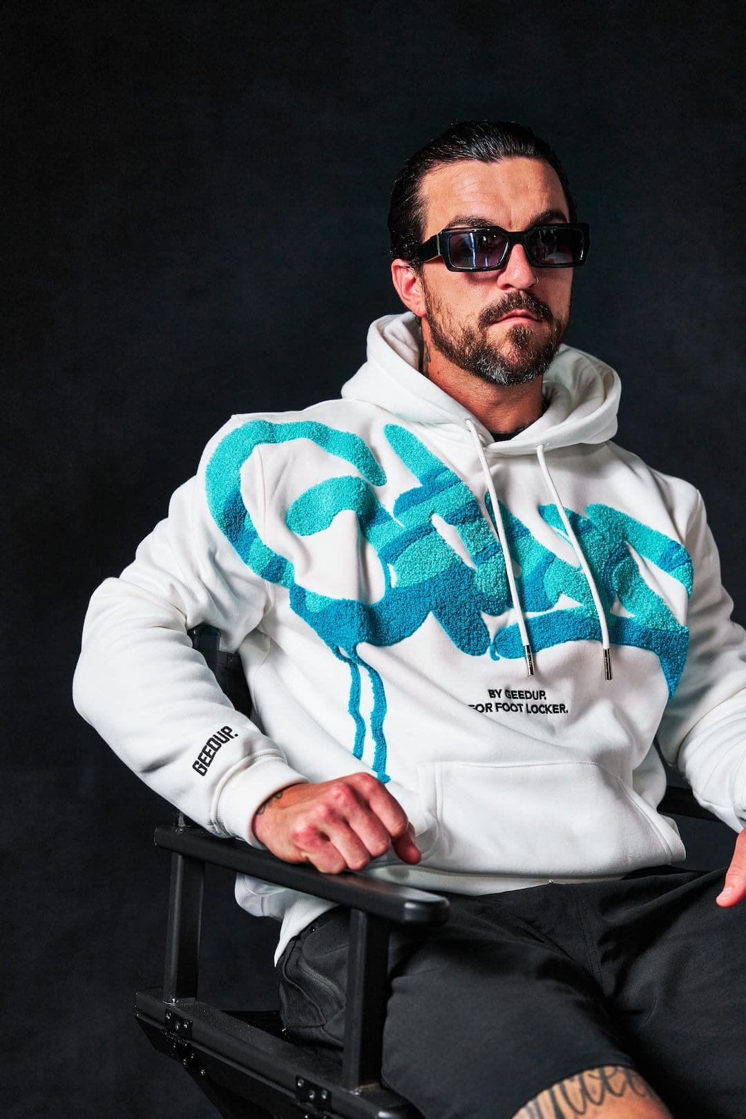 Handstyle x Foot Locker Hoodie White/Aqua/Turbo Green