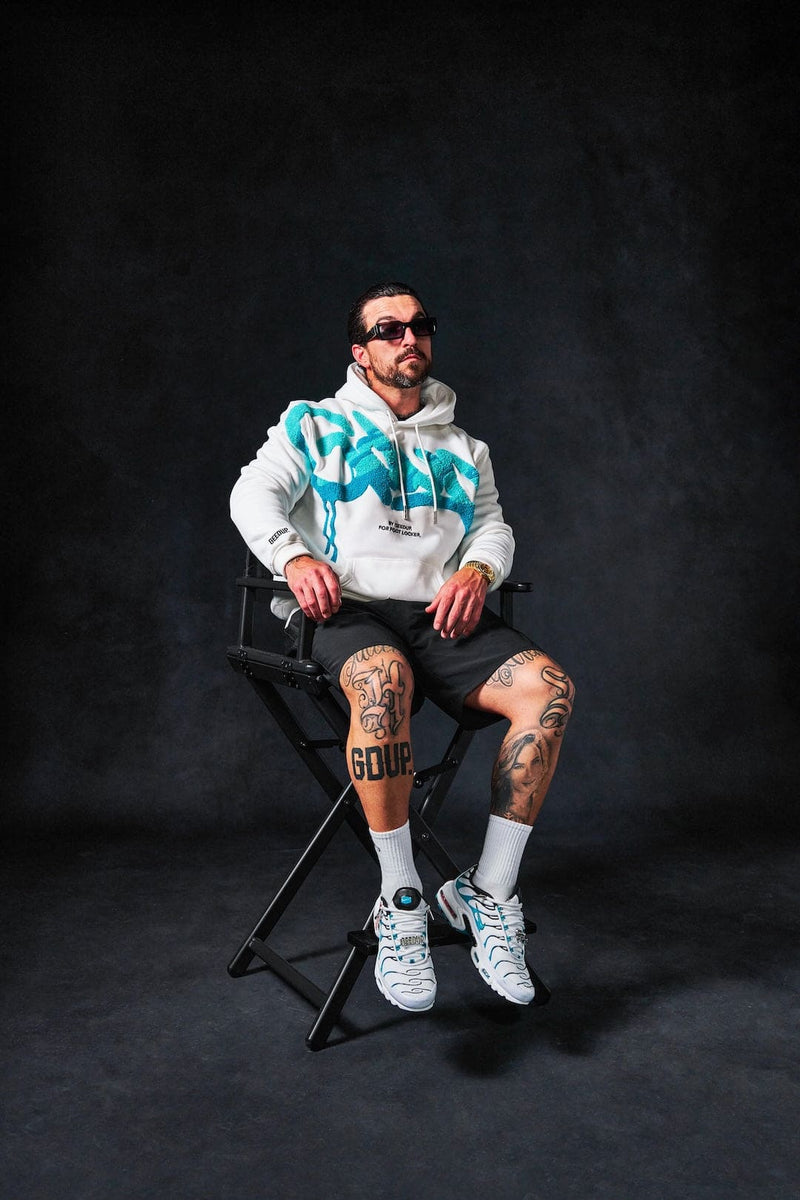 Handstyle x Foot Locker Hoodie White/Aqua/Turbo Green