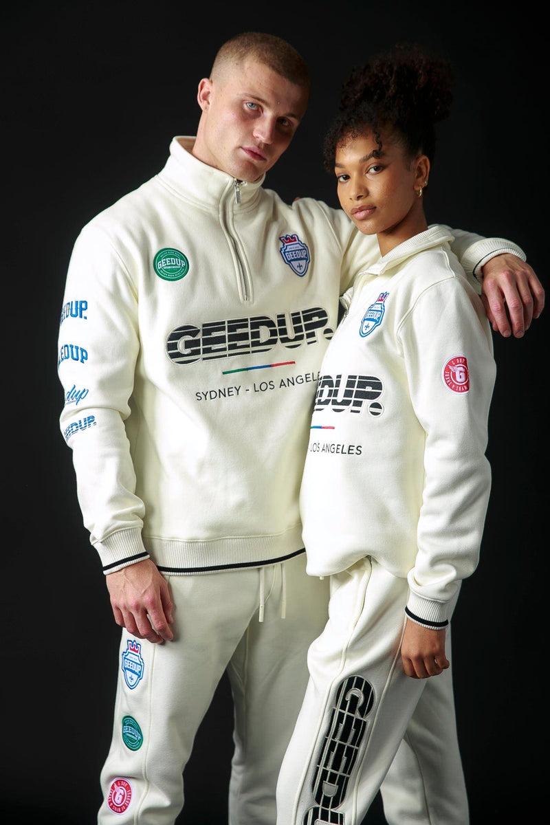 Sportsman Badges QTR ZIP Light Cream