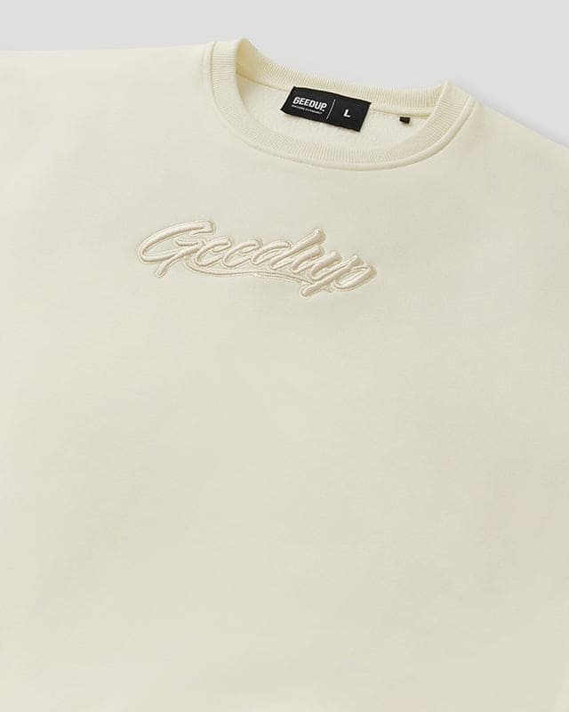 OS Script Crewneck Cream