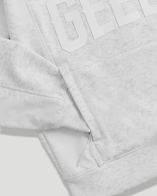 Core Logo Qtr Zip White Marle