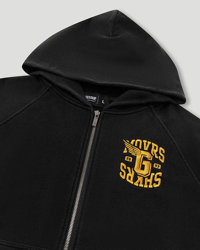 Movers & Shakers Jacket Washed Black/Yellow