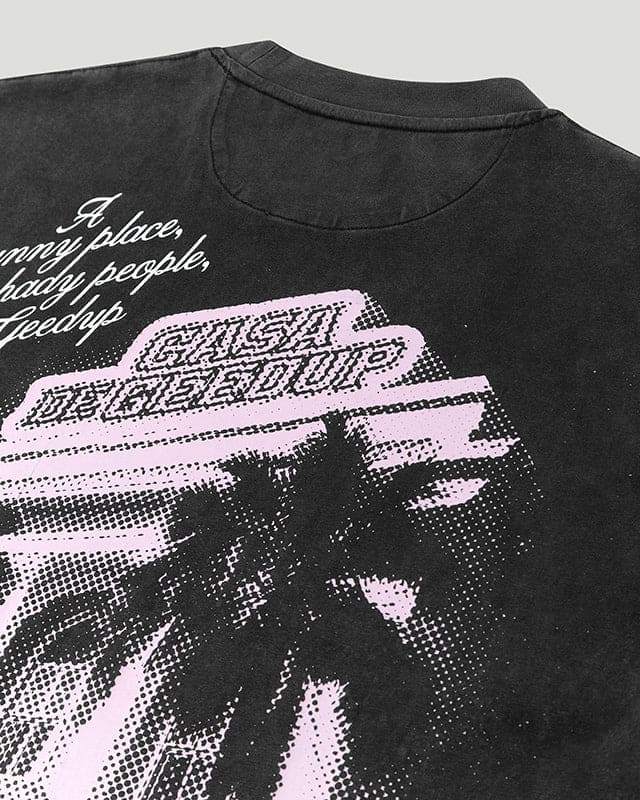 Casa De Geedup T-Shirt Charcoal/Pink