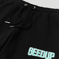 PFK EMB Shorts Black/Teal2