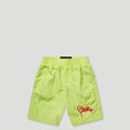 KIDS Handstyle Nylon Shorts Hyper Yellow1