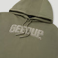 PFK Hoodie Olive Tonal3