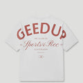 Sports & Rec. T-Shirt White/Burgundy1