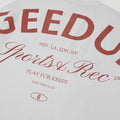Sports & Rec. T-Shirt White/Burgundy4